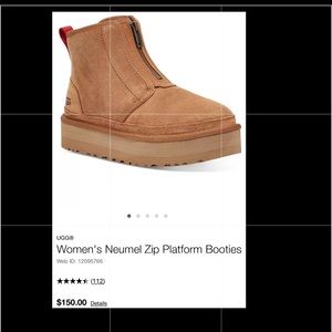 Women's Neumel Zip Platform Booties